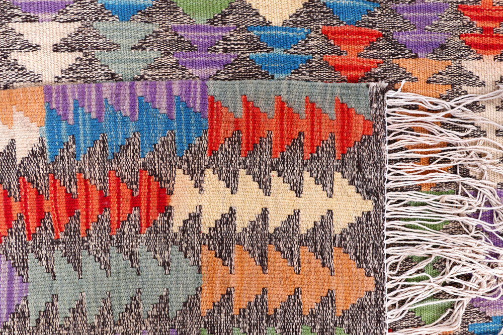 Multi Colored Kilim 5' 10 x 7' 4 - No. 57278 - ALRUG Rug Store