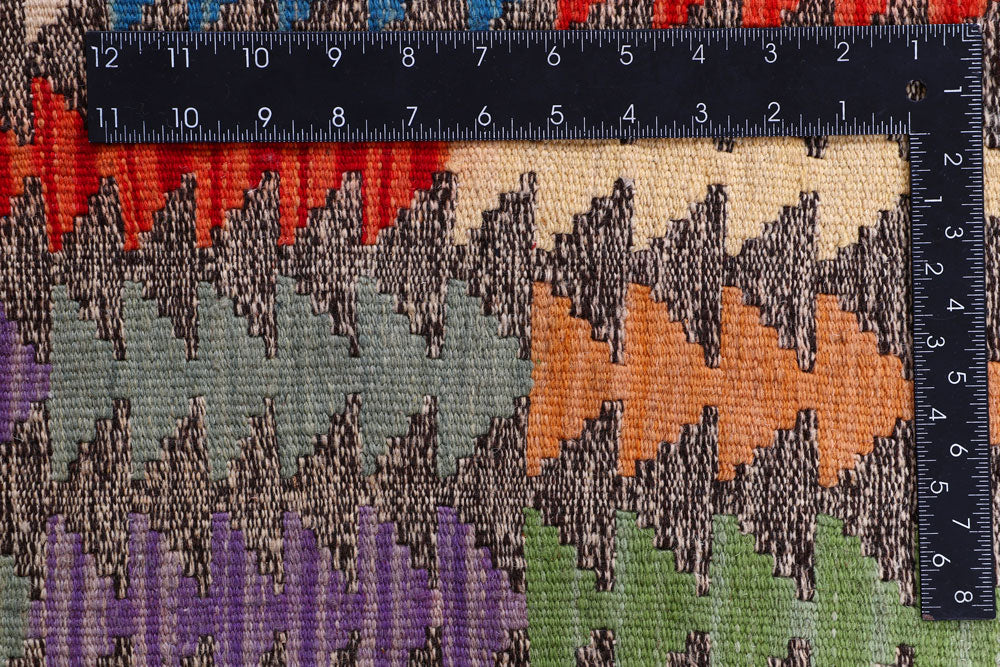 Multi Colored Kilim 5' 10 x 7' 4 - No. 57278 - ALRUG Rug Store