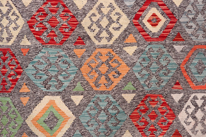 Multi Colored Kilim 8' 1 x 11' 1 - No. 57279 - ALRUG Rug Store