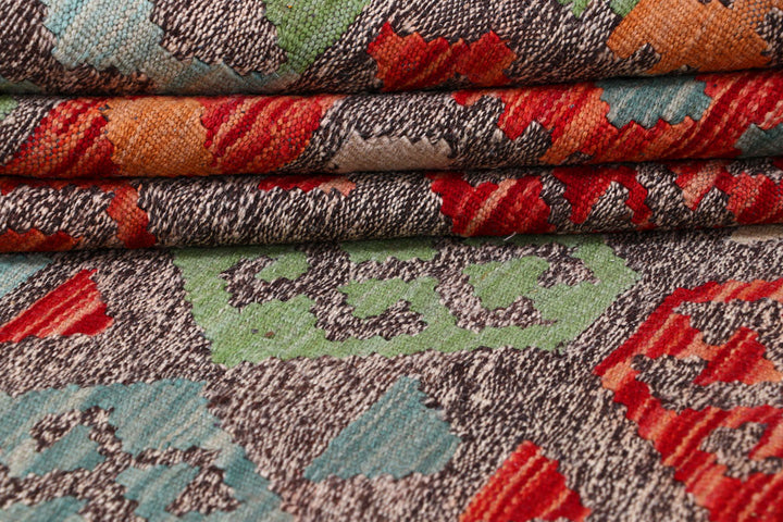 Multi Colored Kilim 8' 1 x 11' 1 - No. 57279 - ALRUG Rug Store