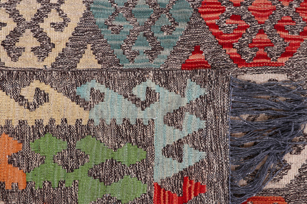 Multi Colored Kilim 8' 1 x 11' 1 - No. 57279 - ALRUG Rug Store