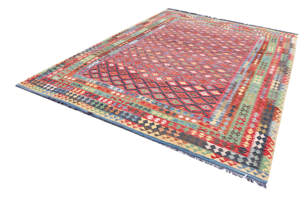 Multi Colored Kilim 8' 4 x 11' 3 - No. 57280 - ALRUG Rug Store