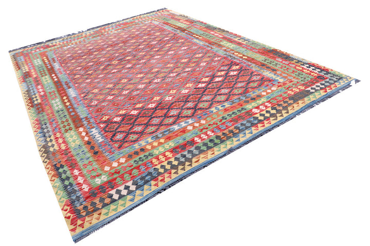 Multi Colored Kilim 8' 4 x 11' 3 - No. 57280 - ALRUG Rug Store