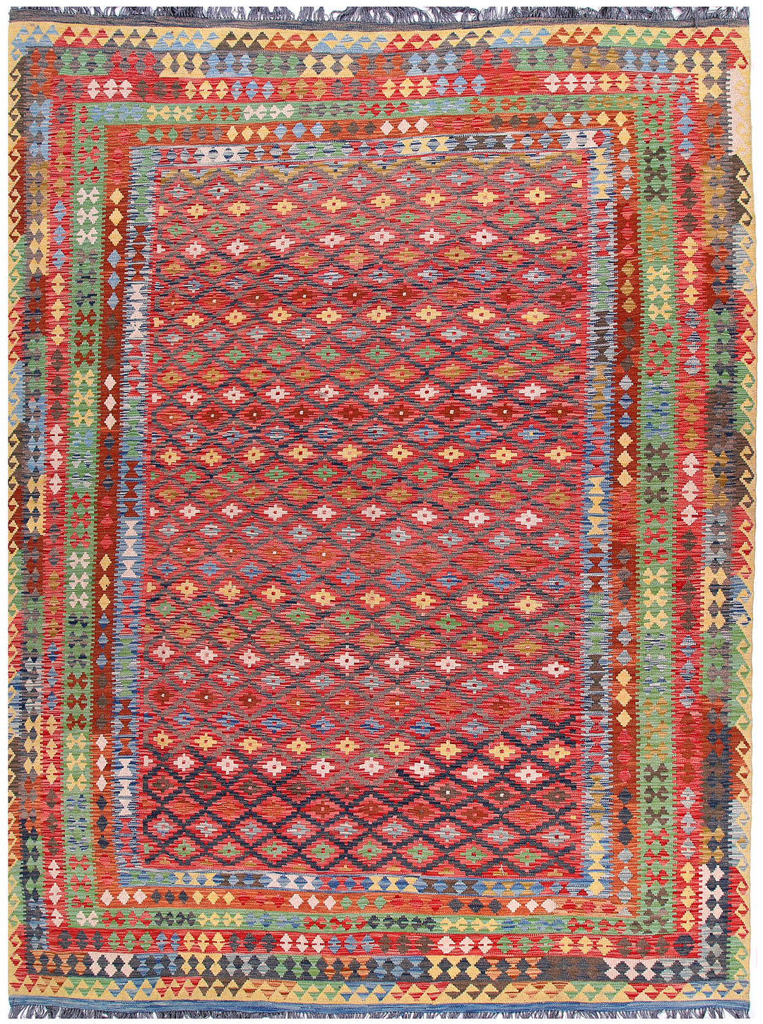 Multi Colored Kilim 8' 4 x 11' 3 - No. 57280 - ALRUG Rug Store