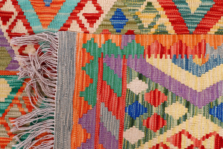 Multi Colored Kilim 8' 5 x 11' 2 - No. 57281 - ALRUG Rug Store