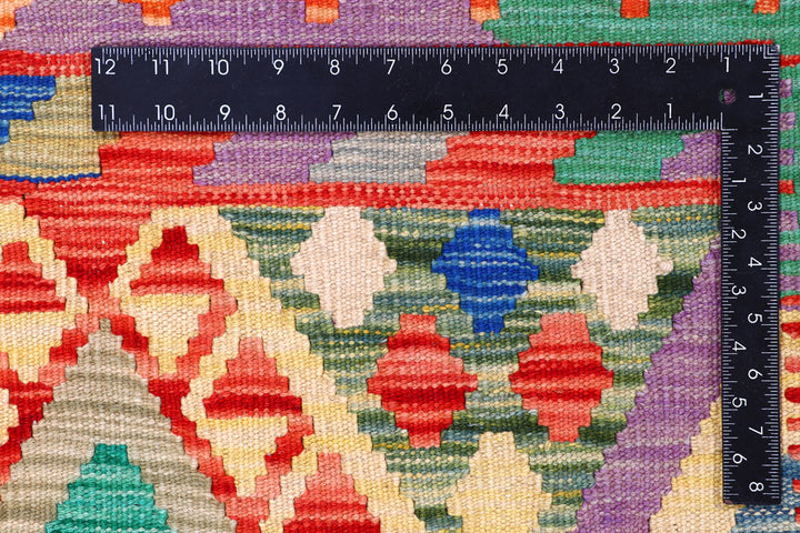 Multi Colored Kilim 8' 5 x 11' 2 - No. 57281 - ALRUG Rug Store