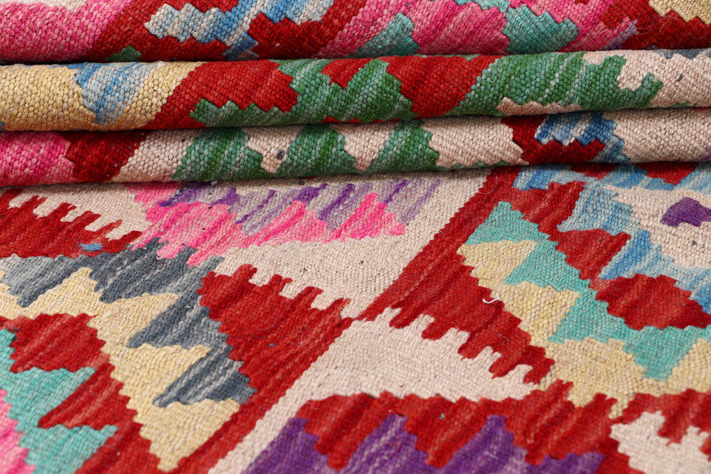 Multi Colored Kilim 8' 3 x 11' 8 - No. 57282 - ALRUG Rug Store