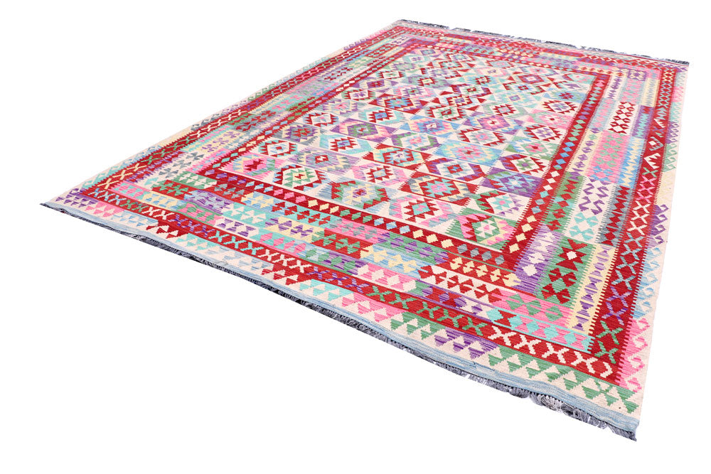 Multi Colored Kilim 8' 3 x 11' 8 - No. 57282 - ALRUG Rug Store