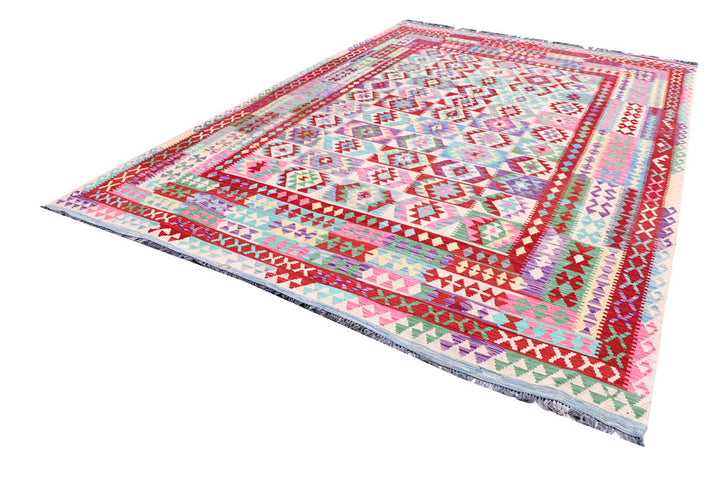 Multi Colored Kilim 8' 3 x 11' 8 - No. 57282 - ALRUG Rug Store