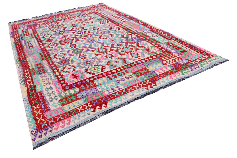 Multi Colored Kilim 8' 3 x 11' 8 - No. 57282 - ALRUG Rug Store