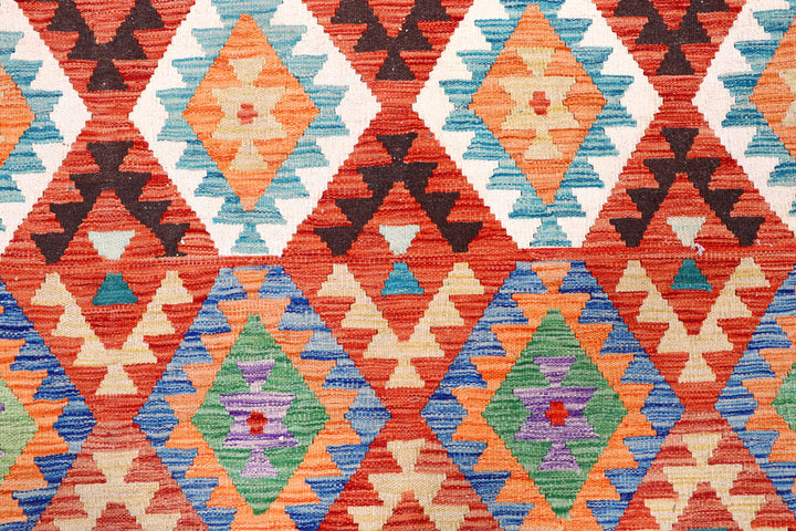 Multi Colored Kilim 8' 4 x 11' 2 - No. 57284 - ALRUG Rug Store