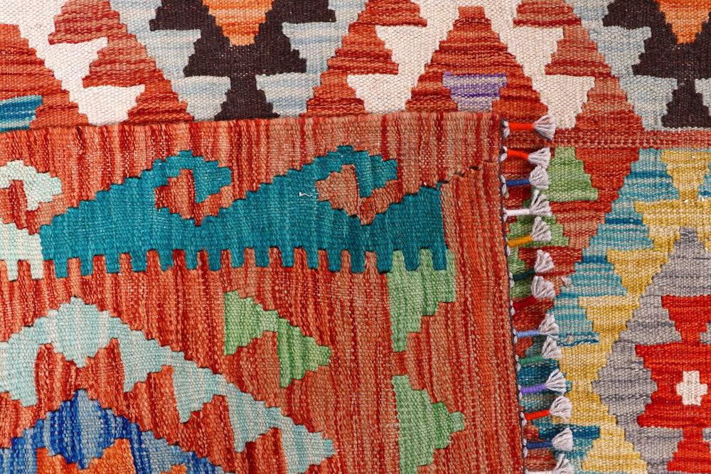 Multi Colored Kilim 8' 4 x 11' 2 - No. 57284 - ALRUG Rug Store