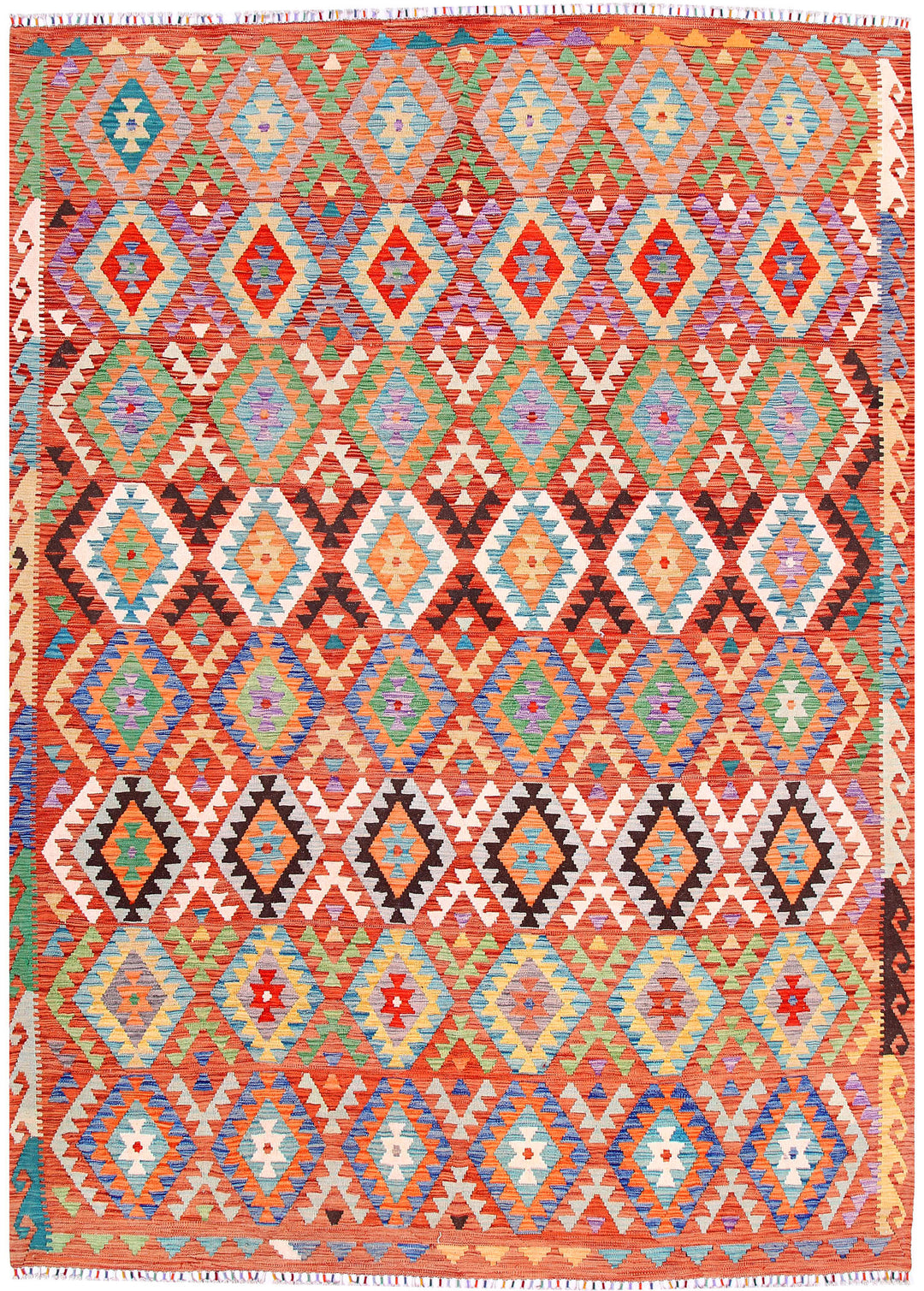 Multi Colored Kilim 8' 4 x 11' 2 - No. 57284 - ALRUG Rug Store