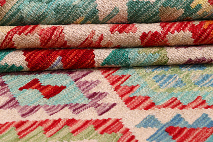 Multi Colored Kilim 8' 5 x 11' 8 - No. 57285 - ALRUG Rug Store