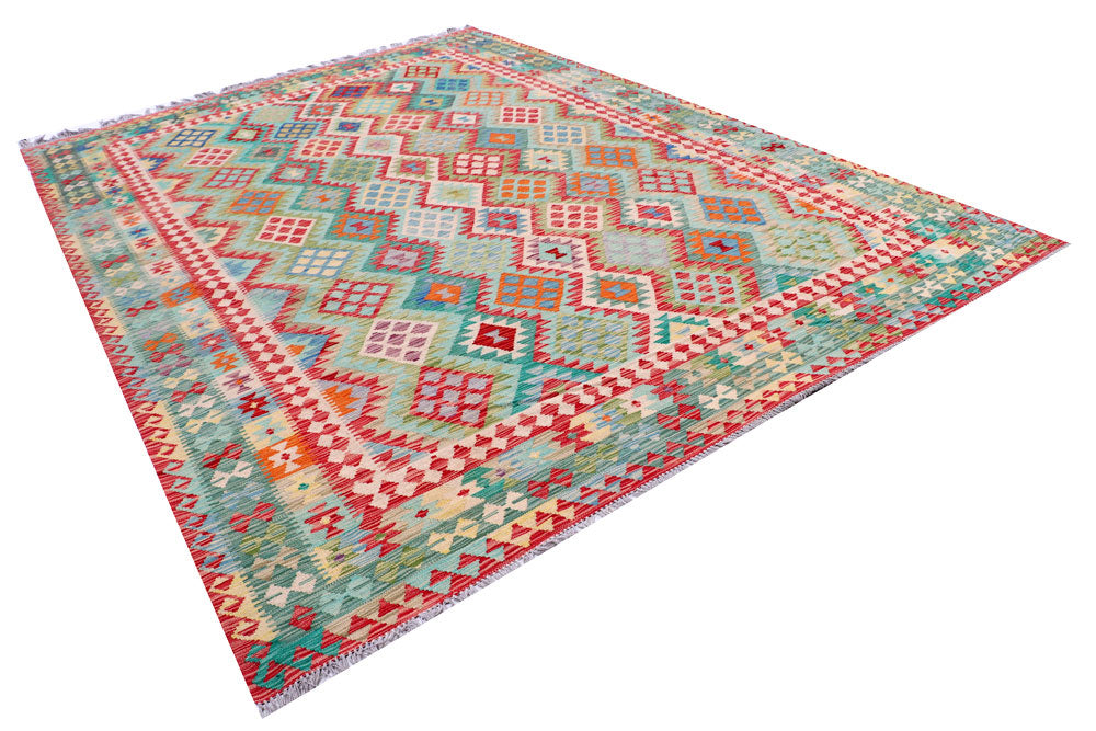 Multi Colored Kilim 8' 5 x 11' 8 - No. 57285 - ALRUG Rug Store