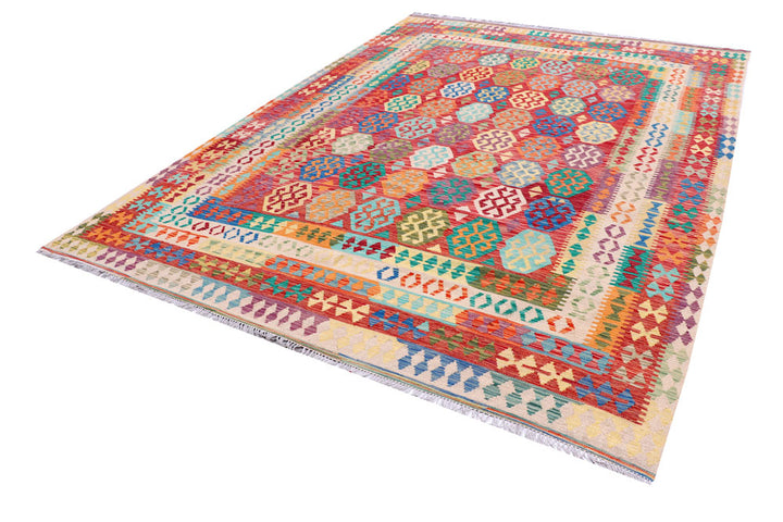 Multi Colored Kilim 8' 5 x 11' 7 - No. 57287 - ALRUG Rug Store