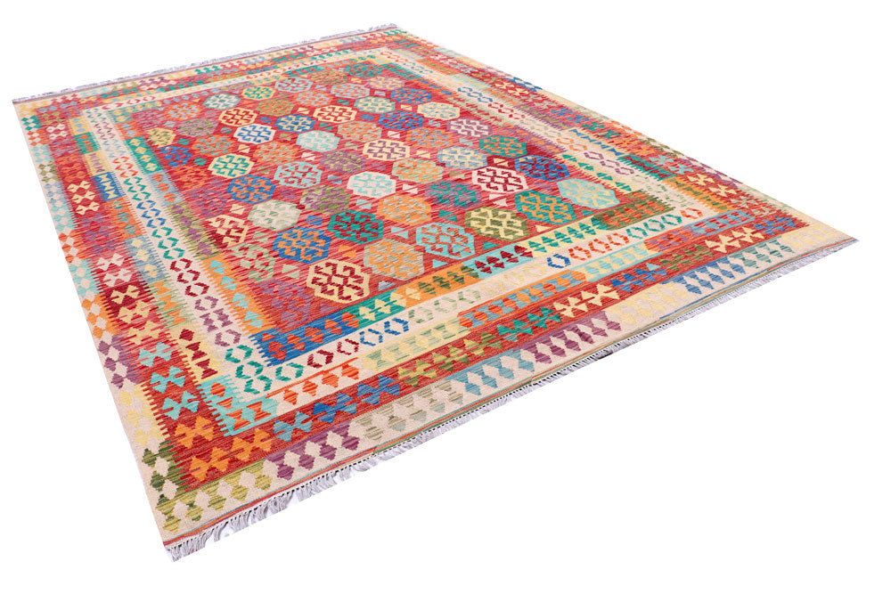 Multi Colored Kilim 8' 5 x 11' 7 - No. 57287 - ALRUG Rug Store