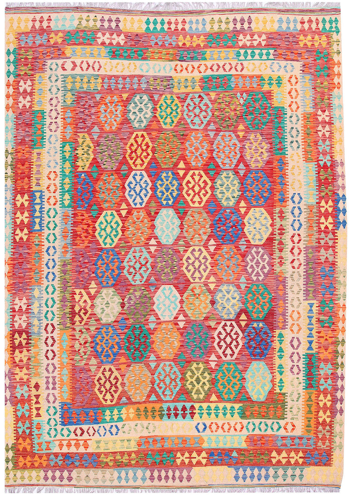 Multi Colored Kilim 8' 5 x 11' 7 - No. 57287 - ALRUG Rug Store