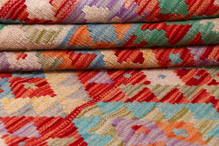 Multi Colored Kilim 8' 6 x 11' 9 - No. 57288 - ALRUG Rug Store