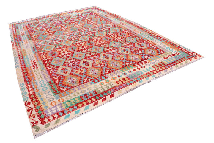 Multi Colored Kilim 8' 6 x 11' 9 - No. 57288 - ALRUG Rug Store