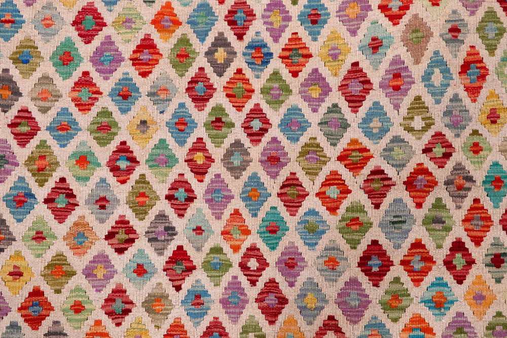 Multi Colored Kilim 8' 3 x 11' 2 - No. 57289 - ALRUG Rug Store