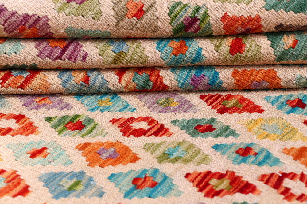 Multi Colored Kilim 8' 3 x 11' 2 - No. 57289 - ALRUG Rug Store