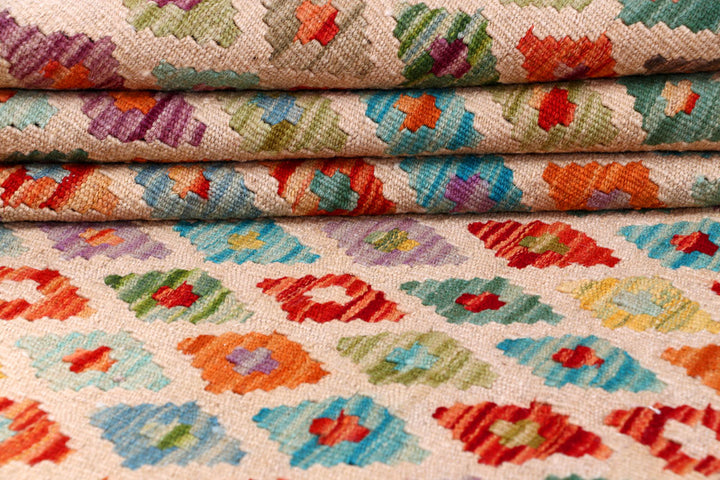 Multi Colored Kilim 8' 3 x 11' 2 - No. 57289 - ALRUG Rug Store