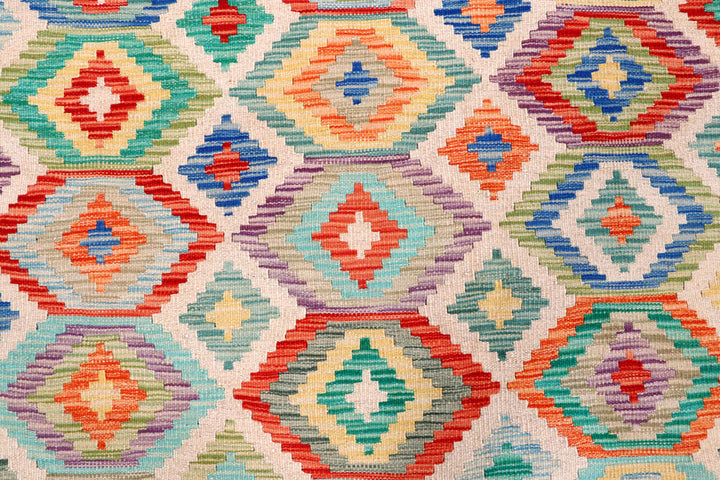Multi Colored Kilim 8' 8 x 11' 7 - No. 57291 - ALRUG Rug Store