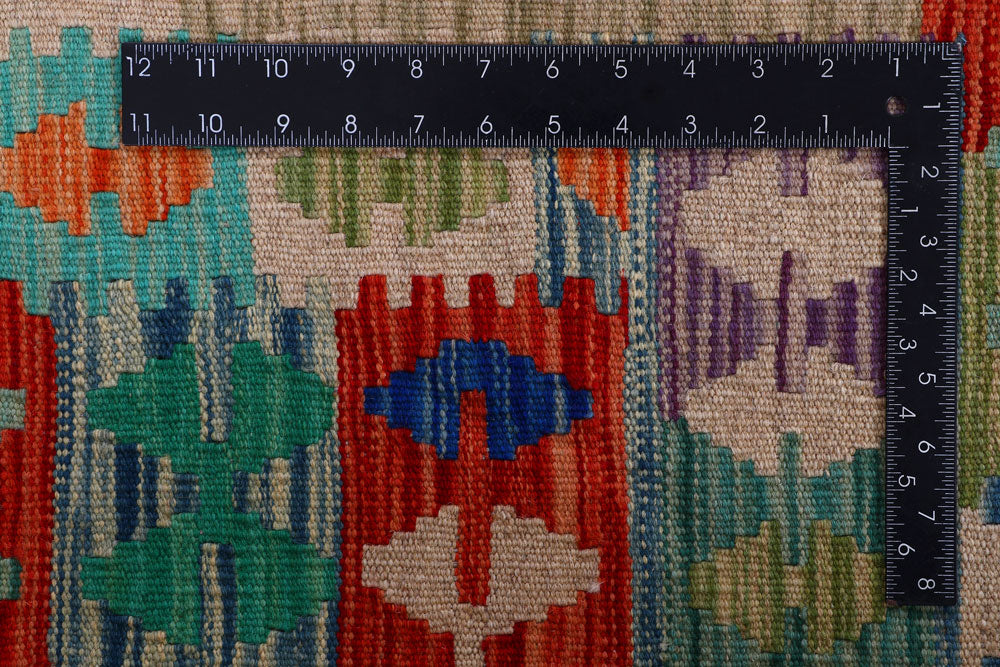 Multi Colored Kilim 8' 8 x 11' 7 - No. 57291 - ALRUG Rug Store