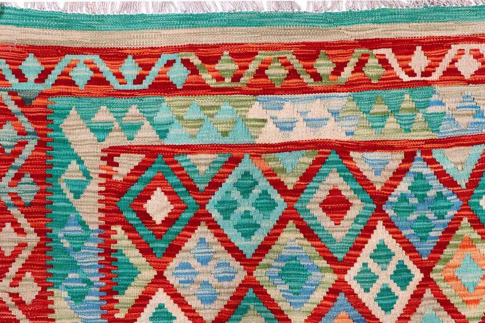 Multi Colored Kilim 8' 8 x 11' 1 - No. 57293 - ALRUG Rug Store