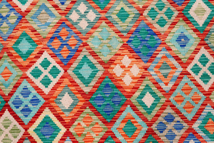 Multi Colored Kilim 8' 8 x 11' 1 - No. 57293 - ALRUG Rug Store