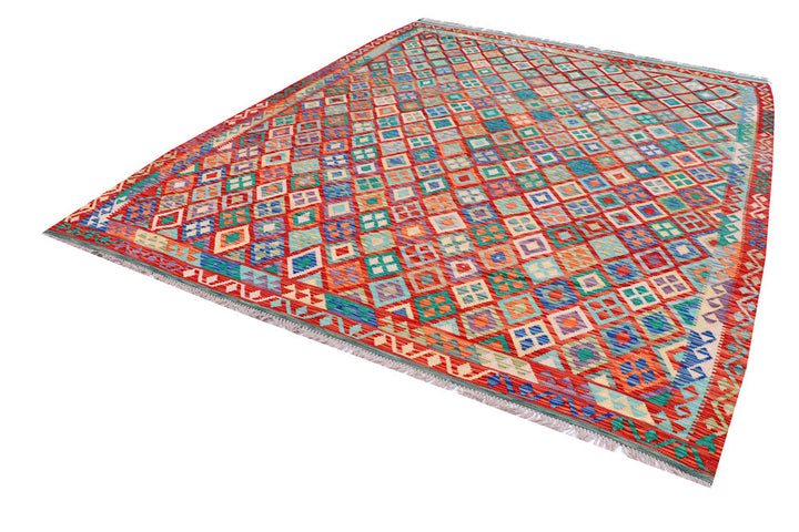 Multi Colored Kilim 8' 8 x 11' 1 - No. 57293 - ALRUG Rug Store