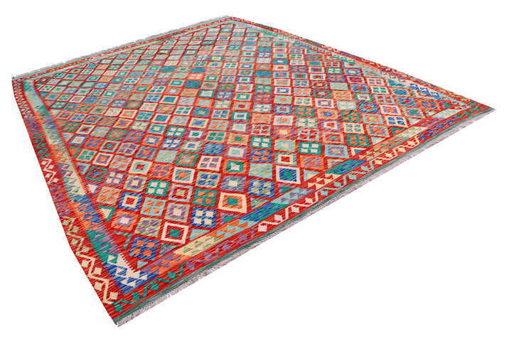 Multi Colored Kilim 8' 8 x 11' 1 - No. 57293 - ALRUG Rug Store