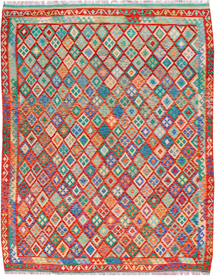 Multi Colored Kilim 8' 8 x 11' 1 - No. 57293 - ALRUG Rug Store