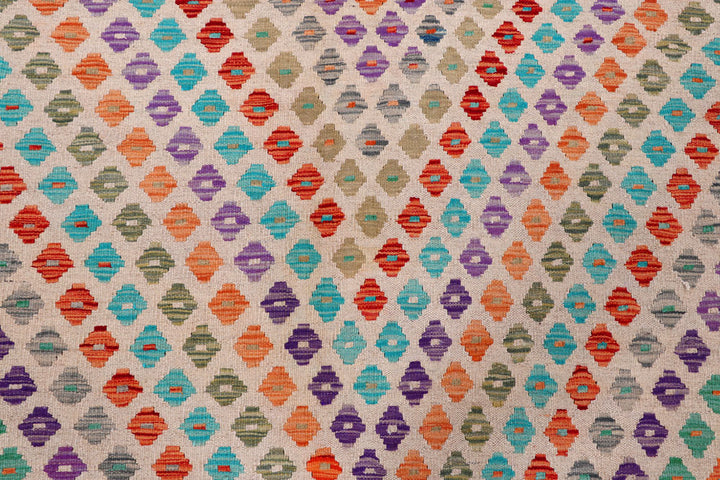 Multi Colored Kilim 8' 2 x 11' 3 - No. 57294 - ALRUG Rug Store