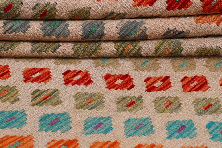 Multi Colored Kilim 8' 2 x 11' 3 - No. 57294 - ALRUG Rug Store