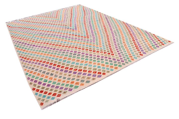 Multi Colored Kilim 8' 2 x 11' 3 - No. 57294 - ALRUG Rug Store