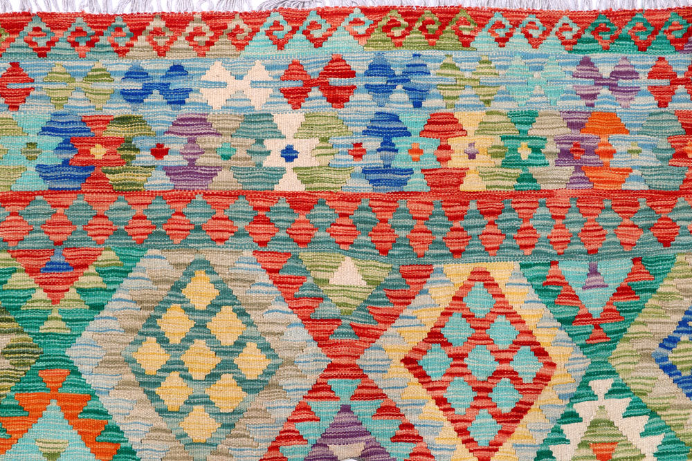 Multi Colored Kilim 8' 10 x 12' - No. 57295 - ALRUG Rug Store