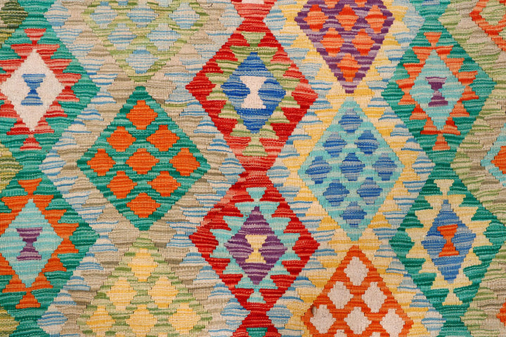 Multi Colored Kilim 8' 10 x 12' - No. 57295 - ALRUG Rug Store