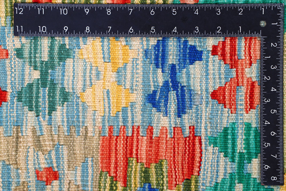 Multi Colored Kilim 8' 10 x 12' - No. 57295 - ALRUG Rug Store