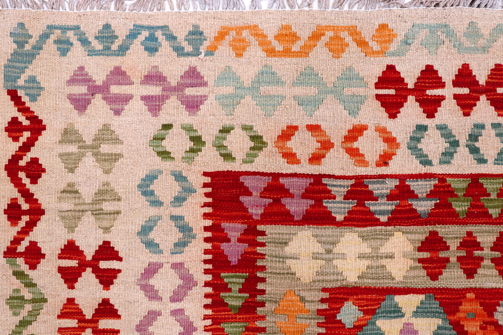 Multi Colored Kilim 8' 2 x 11' 4 - No. 57296 - ALRUG Rug Store