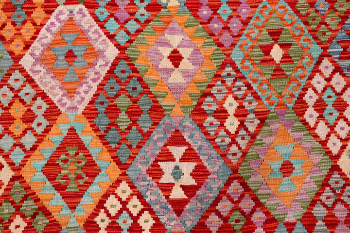 Multi Colored Kilim 8' 2 x 11' 4 - No. 57296 - ALRUG Rug Store