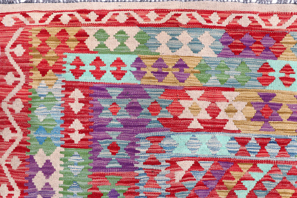 Multi Colored Kilim 8' 5 x 11' 3 - No. 57299 - ALRUG Rug Store