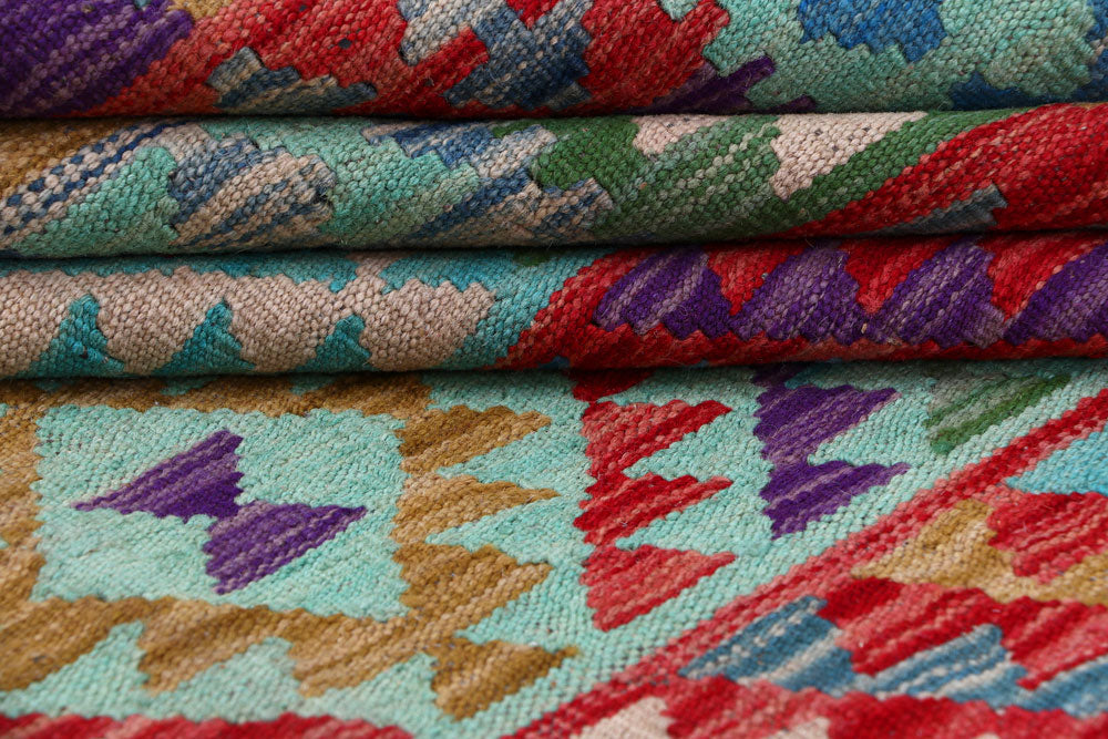 Multi Colored Kilim 8' 5 x 11' 3 - No. 57299 - ALRUG Rug Store