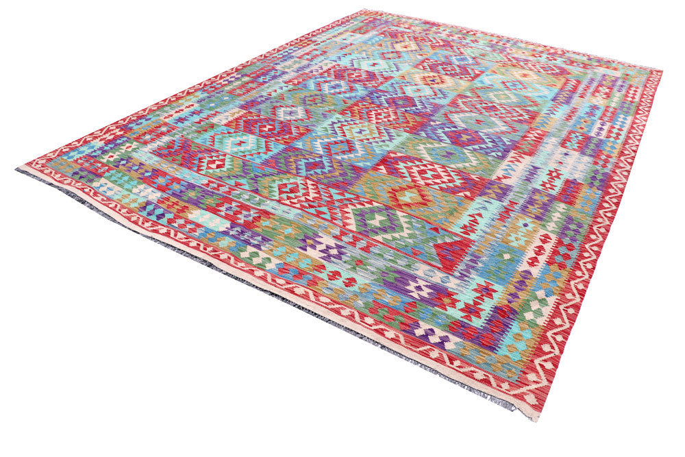Multi Colored Kilim 8' 5 x 11' 3 - No. 57299 - ALRUG Rug Store