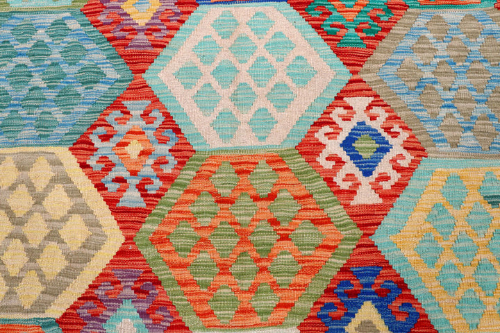 Multi Colored Kilim 8' 8 x 11' 5 - No. 57301 - ALRUG Rug Store