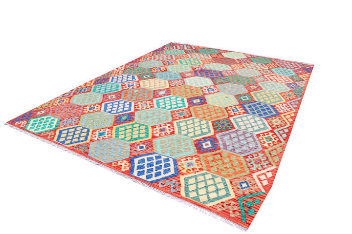 Multi Colored Kilim 8' 8 x 11' 5 - No. 57301 - ALRUG Rug Store