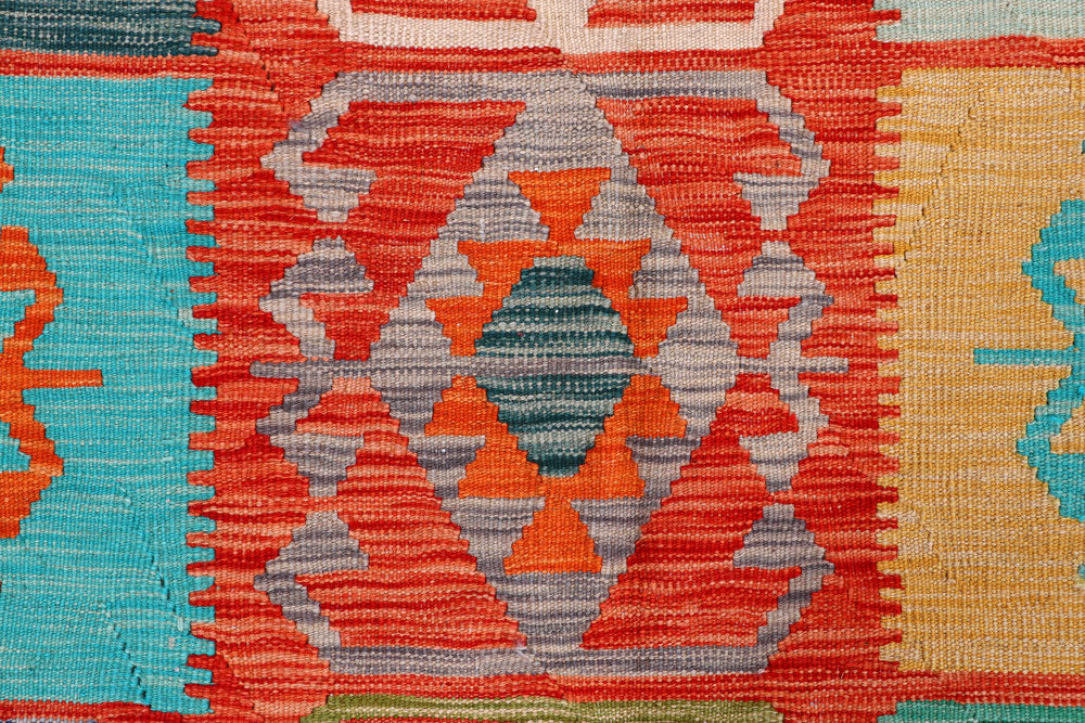 Multi Colored Kilim 8' 1 x 9' 10 - No. 57303 - ALRUG Rug Store