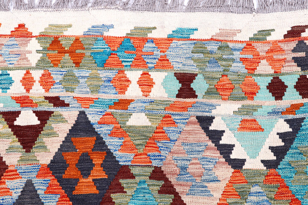 Multi Colored Kilim 8' 3 x 11' 4 - No. 57305 - ALRUG Rug Store