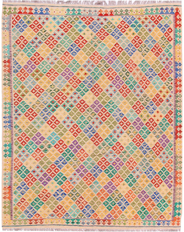 Multi Colored Kilim 8' x 10' - No. 57306 - ALRUG Rug Store